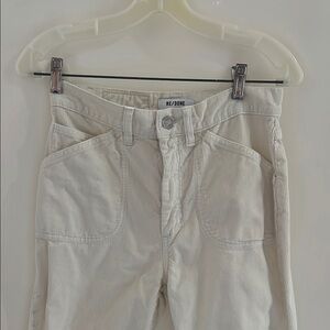 Re/Done Off-White Corduroy Trousers